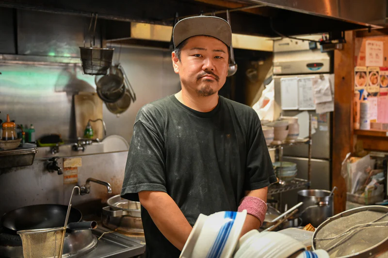 Our chef preparing ramen